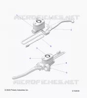 FRENO ANTERIORE BRAKE LEVER AND MASTER CYLINDER