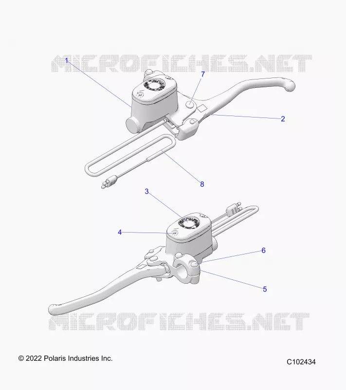 FRENO ANTERIORE BRAKE LEVER AND MASTER CYLINDER