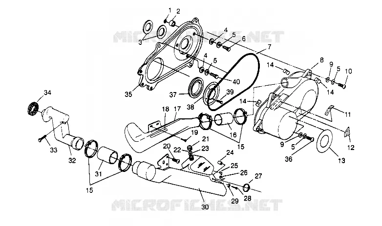 COPERCHIO FRIZIONE ASSEMBLY Sport 400L W958540 (4930133013B013)
