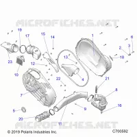 DRIVE TRAIN, COPERCHIO FRIZIONE AND DUCTING