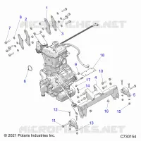 ENGINE, TRASMISSIONE MOUNTING &amp; LONG BLOCK