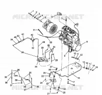 MONTAGGIO DEL MOTORE 440 XCR 0941760 (4925182518025A)