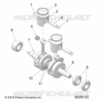 ENGINE, PISTON AND ALBERO MOTORE