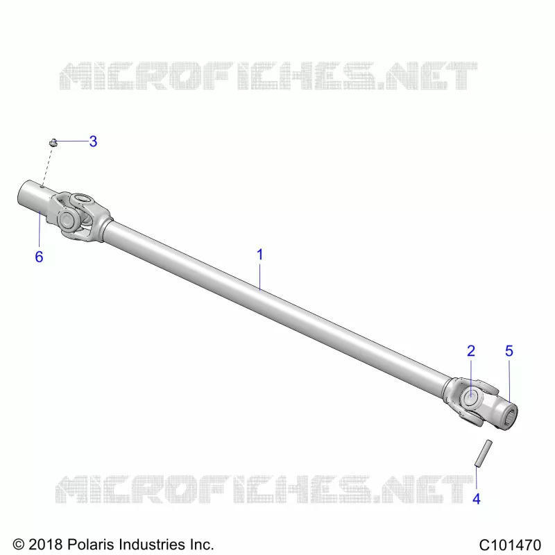 TRASMISSIONE, PROP SHAFT, FRONT