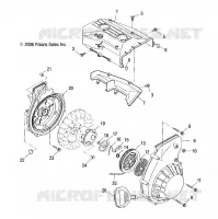 MOTORE, VENTILATORE HOUSING   AUTOAVVOLGENTE