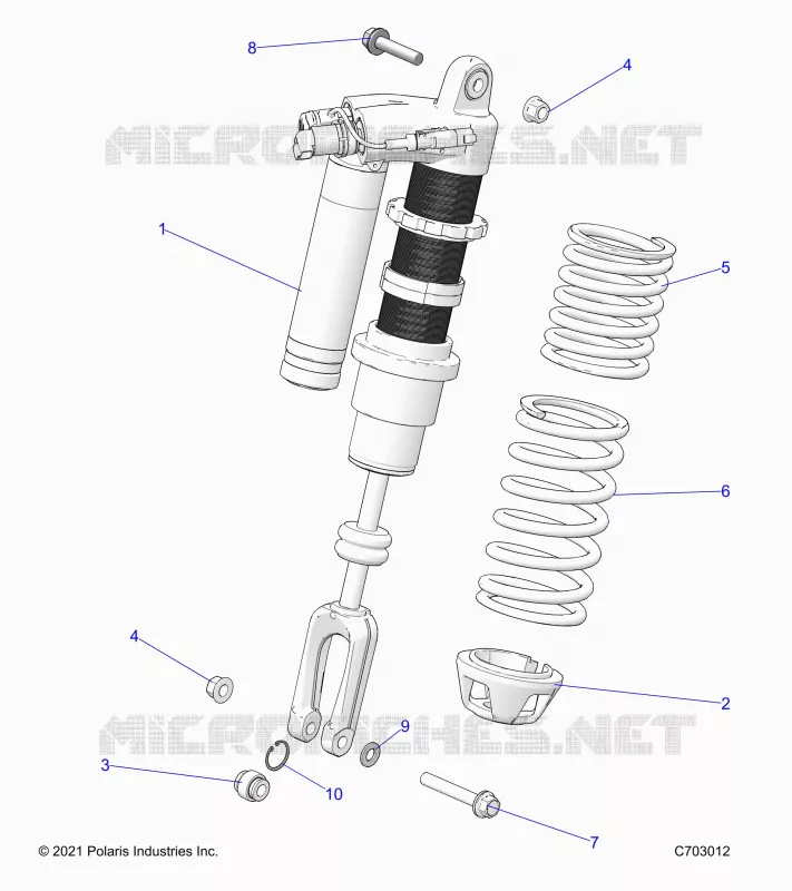 SUSPENSION, SHOCK ANTERIORE MOUNTING, STANDARD/PREMIUM