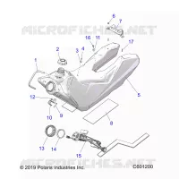 SISTEMA DI ALIMENTAZIONE CARBURANTE, FUEL TANK ASM.