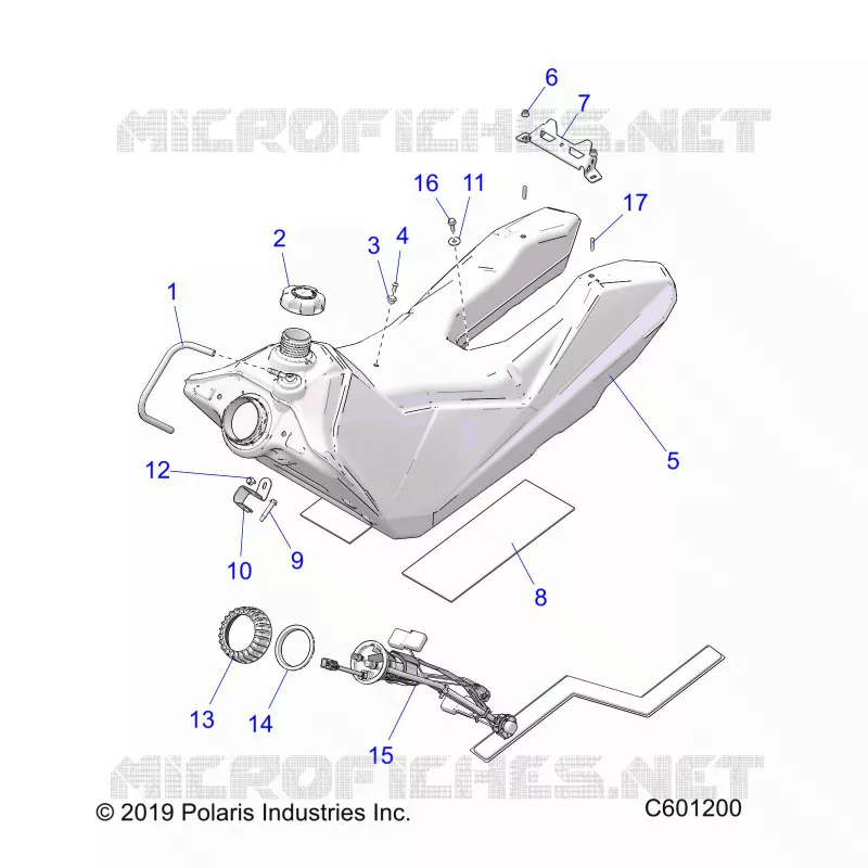 SISTEMA DI ALIMENTAZIONE CARBURANTE, FUEL TANK ASM.