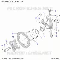 SOSPENSIONI ANTERIORI HUB, KNUCKLE AND BRAKE DISC