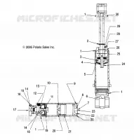 SHOCK ANTERIORE TRACK, INTERNAL COMPONENTS (WALKER EVANS/7043096)