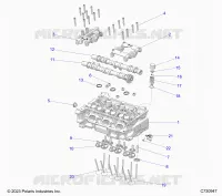 ENGINE, TESTA CILINDRO AND VALVES