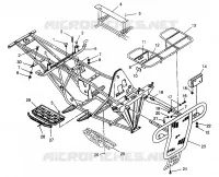 PARAURTI / PORTAPACCHI MOUNTING 6X6 400L