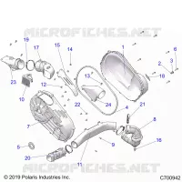 TRASMISSIONE, CLUTCH COVER AND DUCTING