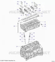 ENGINE, HEAD ASM AND VALVOLE