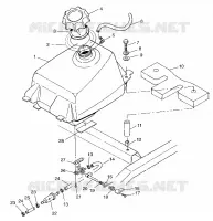 CARBURANTE TANK  Scrambler 500 W97BC50A (4943074307A013)