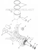 ALBERO MOTORE AND PISTONEE TRAIL BOSS W97AA25C (4940574057C008)