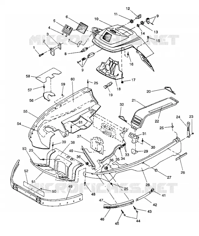 NOSEPAN   CONSOLE ASSEMBLY LITE GT/0933133 AND STARLITE GT/0933127 (4923232323003A)