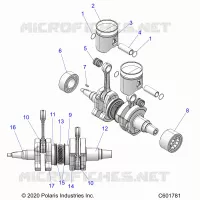 ENGINE, PISTON AND ALBERO MOTORE