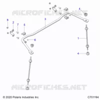 SUSPENSION, REAR BARRA DI STABILIZZAZIONE