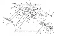 POSTERIORE COPPIA ARM 500 CARB 0962764, 500 CARB SKS 0962564,  500 CARB (4931873187C005)