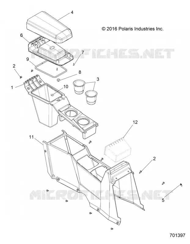 CENTER CONSOLE, REAR
