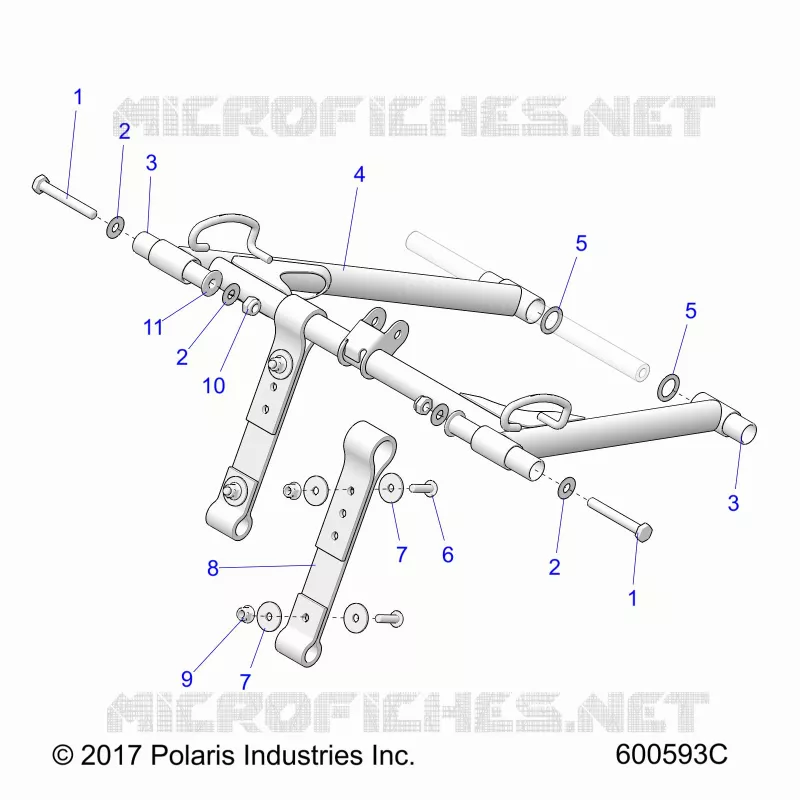 SUSPENSION, ANTERIORE COPPIA ARM