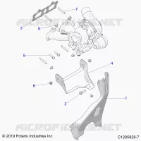 ENGINE, TURBO CHARGER MOUNTING