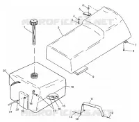 SEDILE   SERBATOIO DI GAS WIDETRAK LX 0972065 and  EUROPEAN WIDETRAK LX E972065 (4938223822A006)
