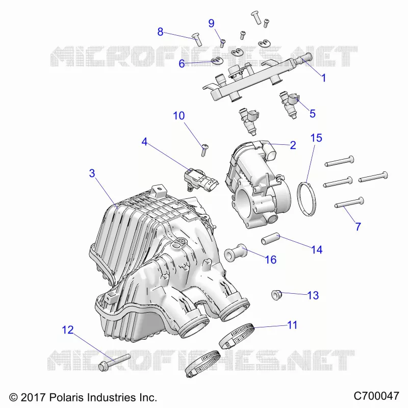 ENGINE, PRESA D'ARIA MANIFOLD, THROTTLE BODY, FUEL RAIL