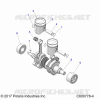 ENGINE, PISTON AND ALBERO MOTORE