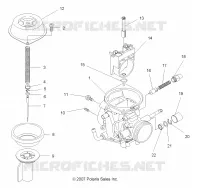 MOTORE, CARBURATORE, UPPER
