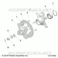 SOSPENSIONI ANTERIORI HUB AND STEERING KNUCKLE- A23SGS95CN/S95FN (C101483)