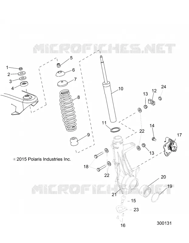 SUSPENSION, ANTERIORE MONTANTE