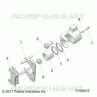 FRENO POSTERIORE CALIPER