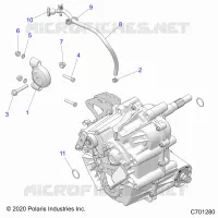 TRASMISSIONE, MAIN GEARCASE MOUNTING