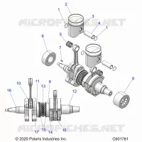 ENGINE, PISTON AND ALBERO MOTORE