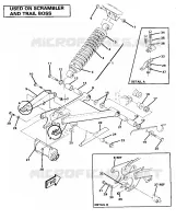SWING ARM WELDMENT AND  AMMORTIZZATORE POSTERIORE ASSEMBLY (4911701170032A)