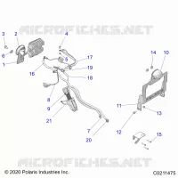 ELETTRICO, HORN AND LICENSE PLATE BRACKET