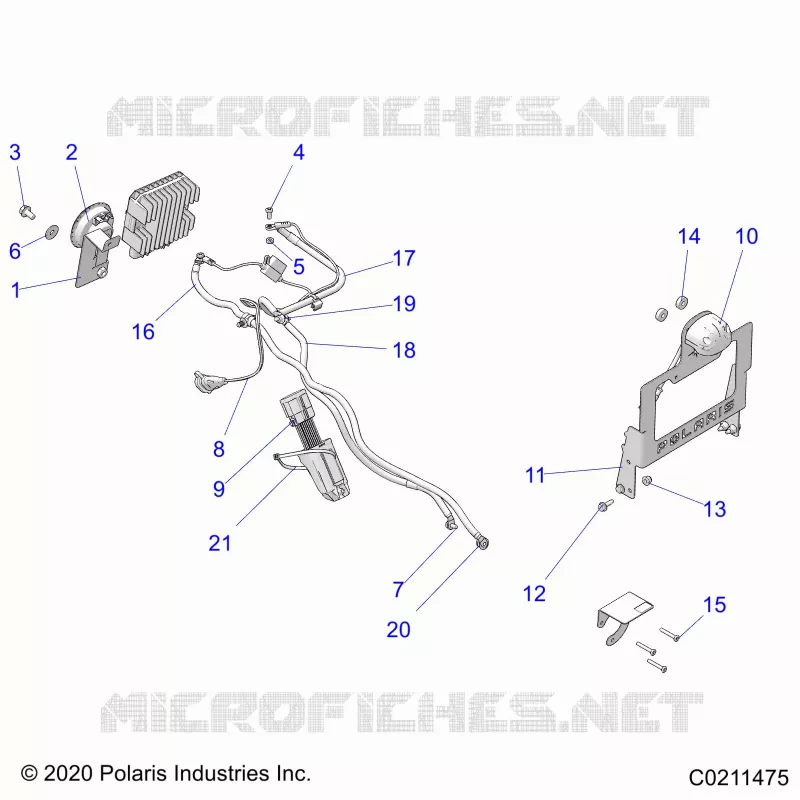 ELETTRICO, HORN AND LICENSE PLATE BRACKET