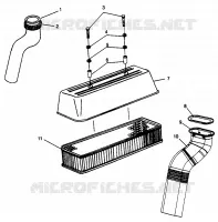 CONDOTTO DELL'ARIA SLTX B964590 and Intl. SLTX I964590 (4935783578B007)