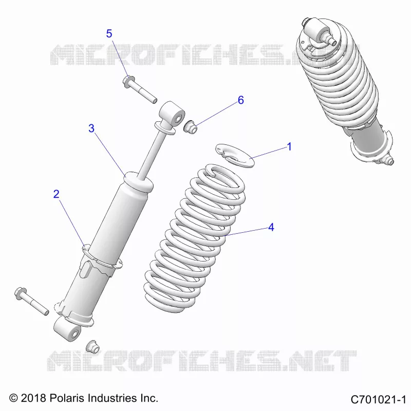 SUSPENSION, SHOCK ANTERIORE