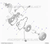 ENGINE, STATOR AND FLYRUOTA