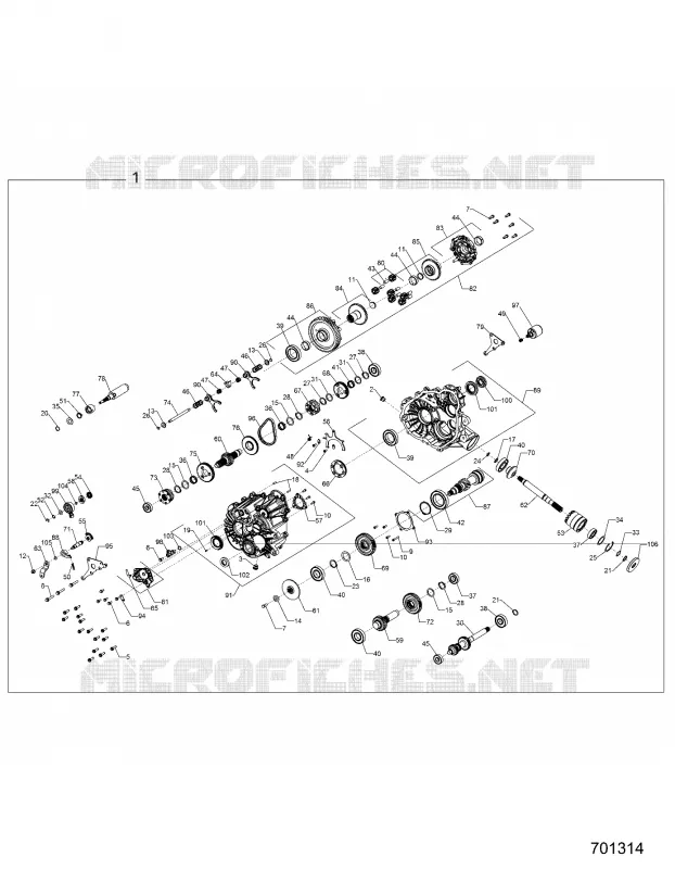 DRIVE TRAIN, PRINCIPALE SCATOLA INGRANAGGI