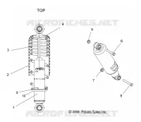 SHOCK ANTERIORE PISTA