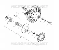 FRIZIONE DRIVEN XPRESS 300 W97CA28C and  XPRESS 400L W97CA38C (4939603960C006)