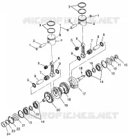 ALBERO MOTORE   PISTONEEE HURRICANE B964466 AND INTL. HURRICANE I964466 (4935733573C002)