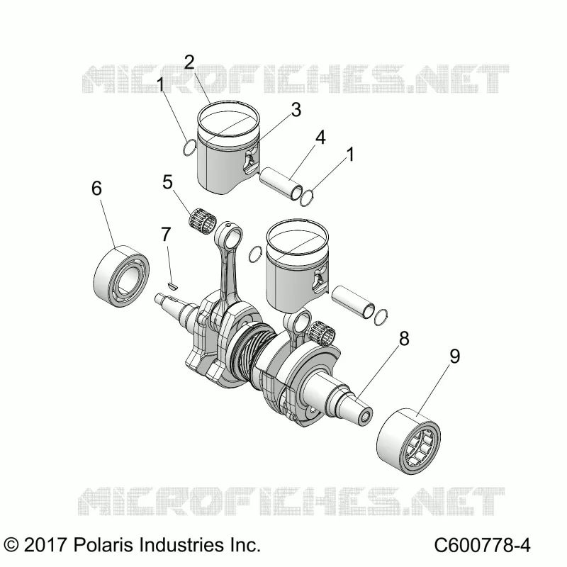 ENGINE, PISTONE & ALBERO MOTORE