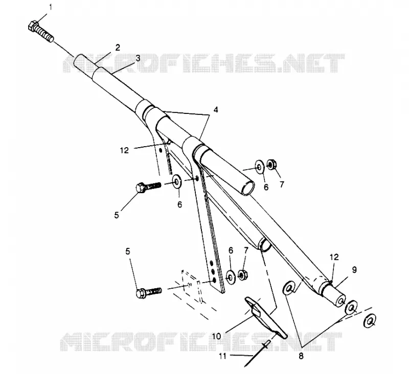 ANTERIORE COPPIA ARM 500 EFI 0963774 and EUROPEAN 500 EFI E963774 (4936183618B012)