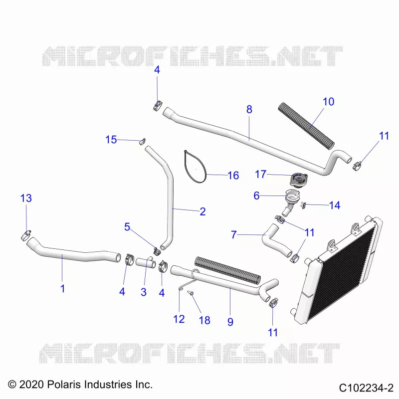 ENGINE, SISTEMA DI RAFFREDDAMENTO, HOSES
