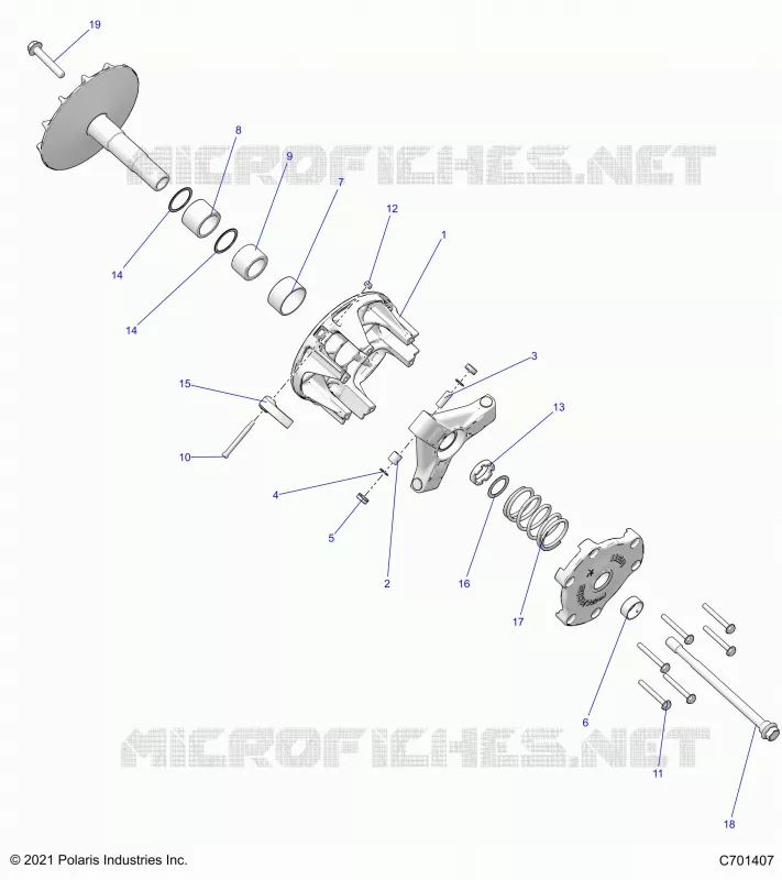 TRASMISSIONE, PRIMARY CLUTCH